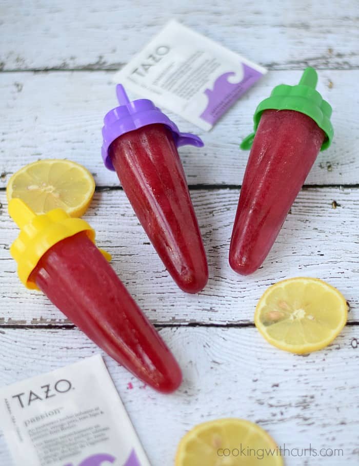 Passion Tea Lemonade Popsicles | cookingwithcurls.com
